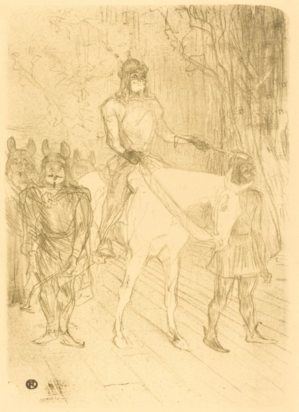 Entrance of Brasseur in "Chilperic" (Entrée de Brasseur dans "Chilpéric"), 1895.