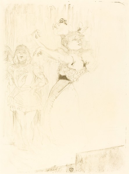 Lender Dancing the Bolero in "Chilperic" (Lender dansant le pas du boléro dans "Chilpéric"), 1895.