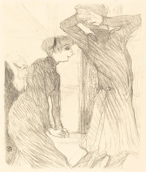 Lugne Poe and Baldy in "Au-dessus des forces humaines" (Lugne Poe et Baldy dans "Au-desses des forces humaines"), 1894.