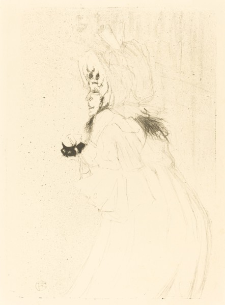 May Belfort Bowing (Miss May Belfort saluant), 1895.