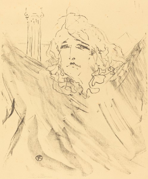 Sarah Bernhardt in "Cleopatra" (Sarah Bernhardt dans "Cléopatre"), 1896.