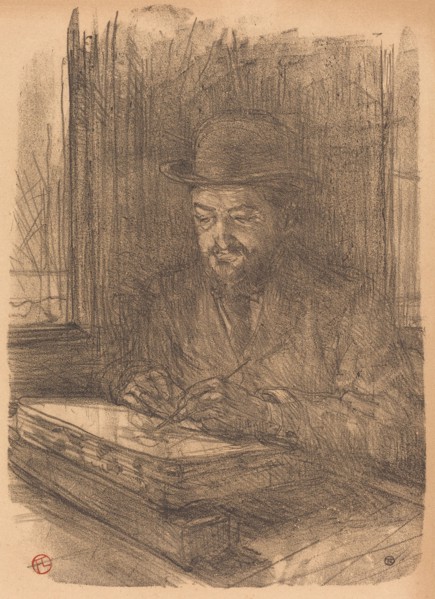 The Fine Printmaker Adolphe Albert (Le bon graveur - Adolphe Albert), 1898.
