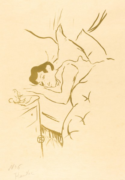 Your Mouth (Ta bouche), 1893. Observations of daily life inside a Parisian brothel where Lautrec resided.