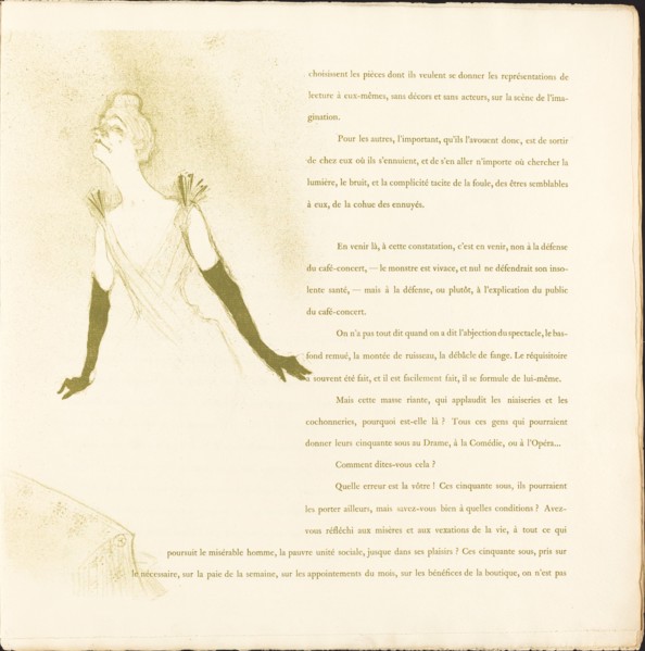 Yvette Guilbert, 1894.