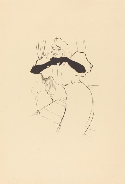 Yvette Guilbert: Linger, Longer, Loo. Song wriitten by Sidney Jones.
