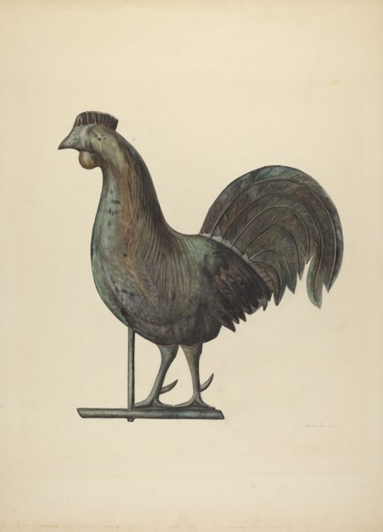 Weather Vane Finial, c. 1938.