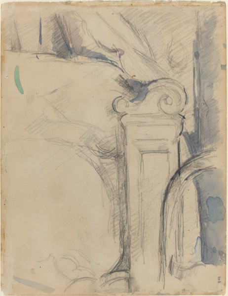 Bedpost [verso], c. 1895.