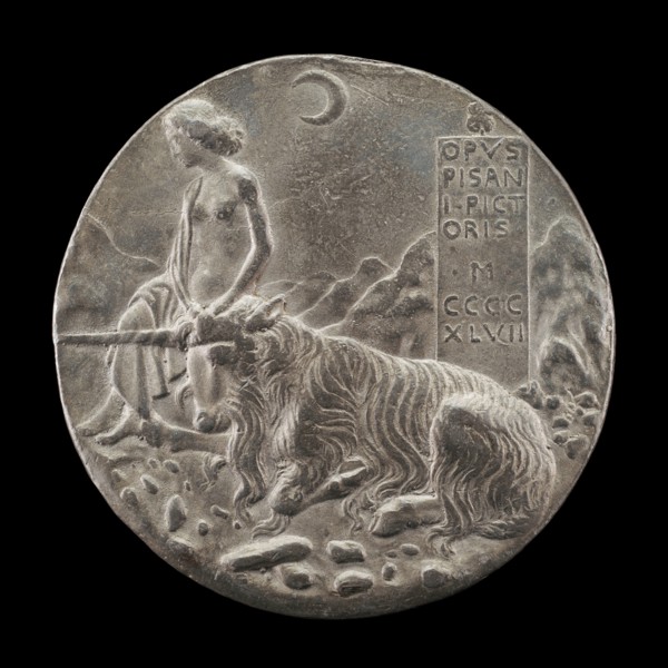 Innocence and Unicorn in a Moonlit Landscape [reverse], 1447.