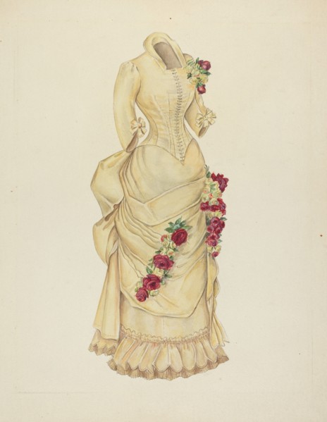 Bustle Dress, 1935/1942.