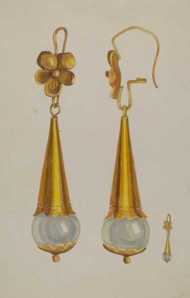 Earrings, 1935/1942.