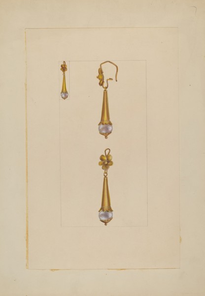 Earrings, 1935/1942.