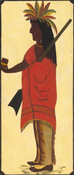 Indian Tobacco Shop Sign [obverse, Indian facing left], second half 19th century.