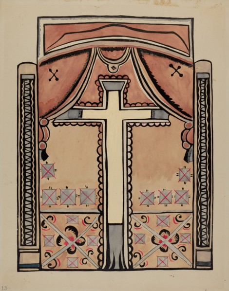 Panel - Cross and Drapes, 1935/1942.