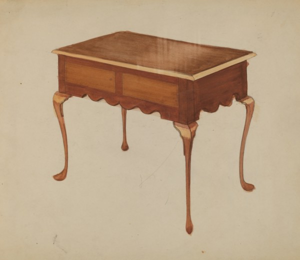 Rectangular Table for Serving or Tea, c. 1940.