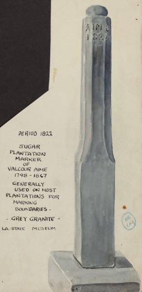 Sugar Plantation Marker, 1935/1942.