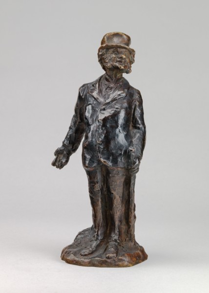 The Small Shopkeeper (Le petit propriétaire), model probably after 1860, cast around February 1956.