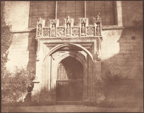 An Ancient Door in Magdalen College, Oxford, April 1843.