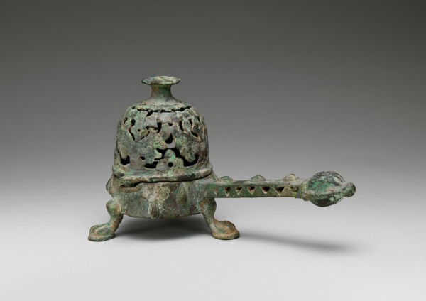 Incense Burner with Domed Cover, Iran, 8th-9th century. Late antique or Byzantine eastern Mediterranean,