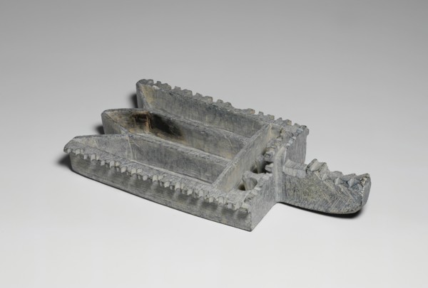 Stone Oil Lamp, Iran, 9th century.