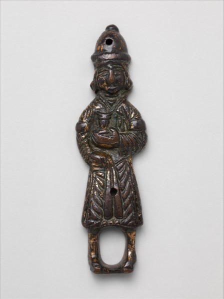 Figure, Iran or Central Asia, 12th century. Cup-bearer associated with kingship and investiture