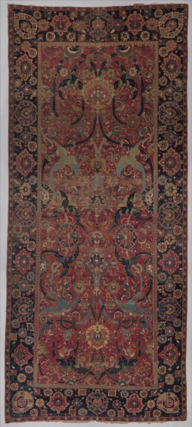 Floral Arabesque Carpet, probably Iran, 17th century.