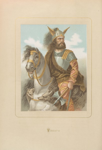 Viriathus. From: Hombres y mujeres ce?lebres de todos los tiempos by Juan Landa, 1875-1877. Private Collection.