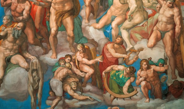 The Last Judgment (Fresco of the Sistine Chapel in the Vatican), 1536-1541. Found in the collection of The Sistine Chapel, Vatican.