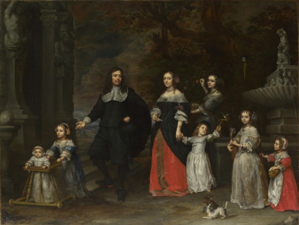A Family Group, ca 1664. Found in the collection of National Gallery, London.