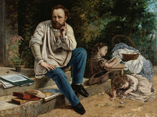 Pierre-Joseph Proudhon (1809-1865) and his children, 1865. Found in the collection of Petit Palais, Musée des Beaux-Arts de la Ville de Paris.