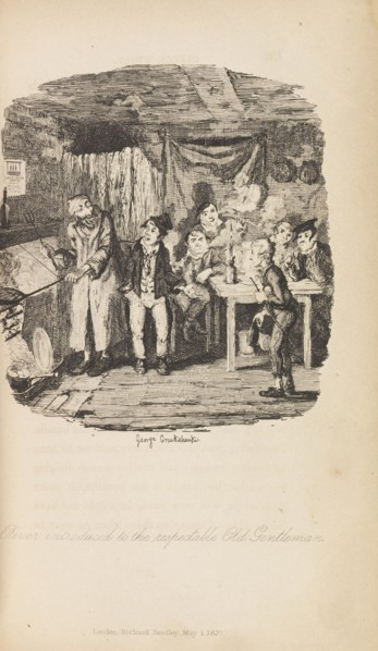 Oliver Twist or, the Parish Boy's Progress by Charles Dickens. First edition , 1838. Private Collection.