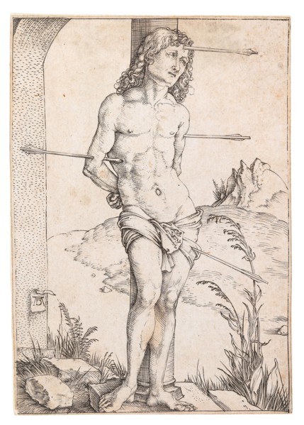 Saint Sebastian at the Column, c. 1500. Private Collection.