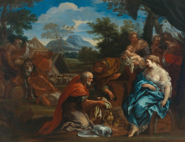 Laban searches for the images of gods, hidden by Rahel, 1670s. Private Collection.
