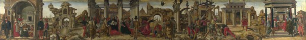 Scenes from the Life of Saint Vincent Ferrer , ca 1450-1475. Found in the collection of National Gallery, London.