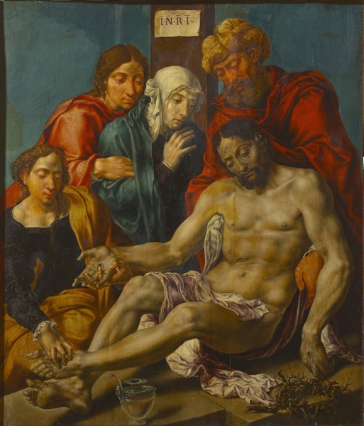The Deposition. Found in the collection of Szepmuveszeti Muzeum, Budapest.