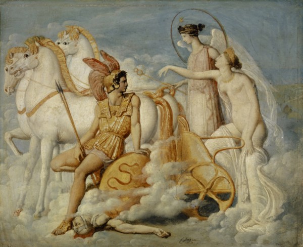 Venus, Injured by Diomedes, Returns to Olympus, ca 1802. Found in the collection of Art Museum Basel.