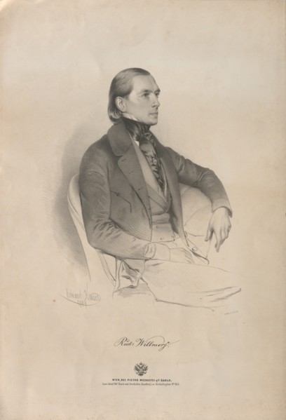 Portrait of pianist and composer Rudolf Heinrich Willmers (1821-1878), 1849. Private Collection.