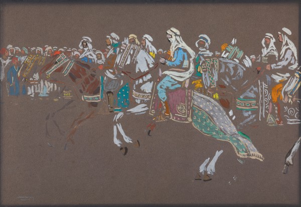 Arab Cavalry, 1905. Found in the collection of Städtische Galerie im Lenbachhaus, Munich.