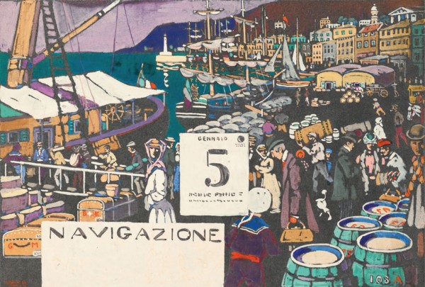 Study for a ship poster, 1906. Private Collection.
