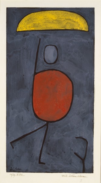 With an umbrella, 1939. Found in the collection of Art Museum Basel.