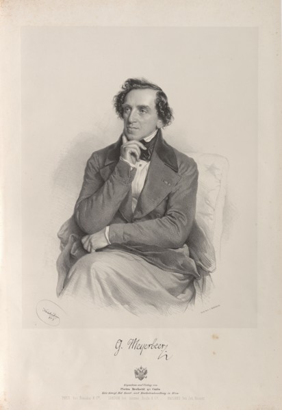 Portrait of the composer Giacomo Meyerbeer (1791-1864), 1847. Private Collection.