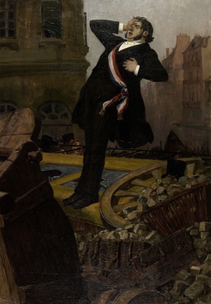 Death of deputy Alphonse Baudin on December 3, 1851, 1902. Found in the collection of Maison de Victor Hugo.