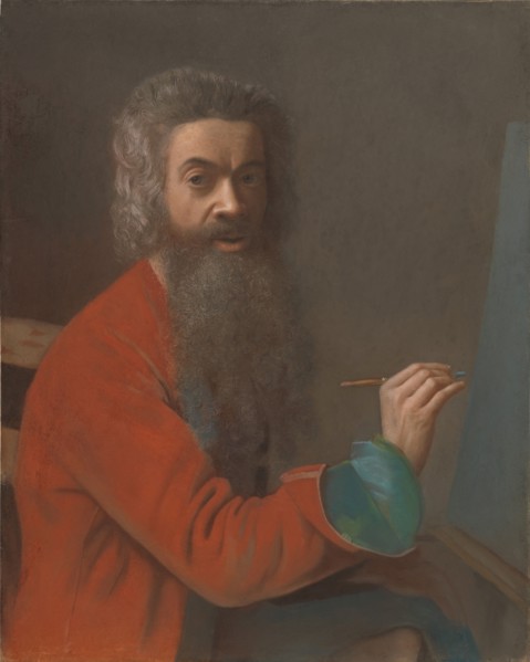 Self-portrait in Turkish costume, c. 1750. Found in the collection of Kunst Museum Winterthur.