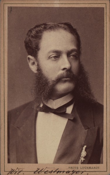 Portrait of the composer Wilhelm Westmeyer (1829-1880). Private Collection.