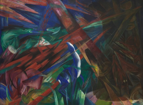 Animal Destinies (The Trees Showed Their Rings, the Animals Their Veins), 1913. Found in the collection of Art Museum Basel.