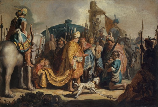 David with the Head of Goliath before Saul, 1627. Found in the collection of Art Museum Basel.