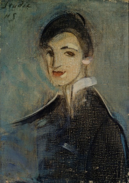 Singer in Black, 1916-1917. Found in the collection of Ateneum, Helsinki.