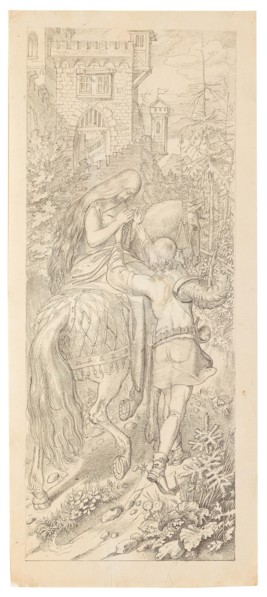 A scene from the fairy tale "The seven Ravens and their faithful Sister", 1830-1831. Private Collection.