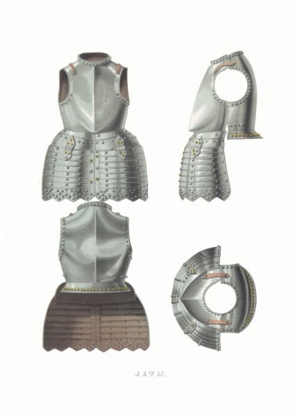 Plate armour. From the Antiquities of the Russian State, 1849-1853. Private Collection.