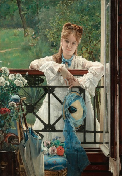The Blue Ribbon  , ca 1894. Private Collection.