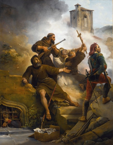 The First Siege of Zaragoza, 1819. Private Collection.